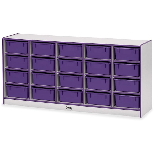 Jonti-Craft Rainbow Accents 20 Tub Mobile Storage, without Tubs, Purple 4020JCWW004 - main