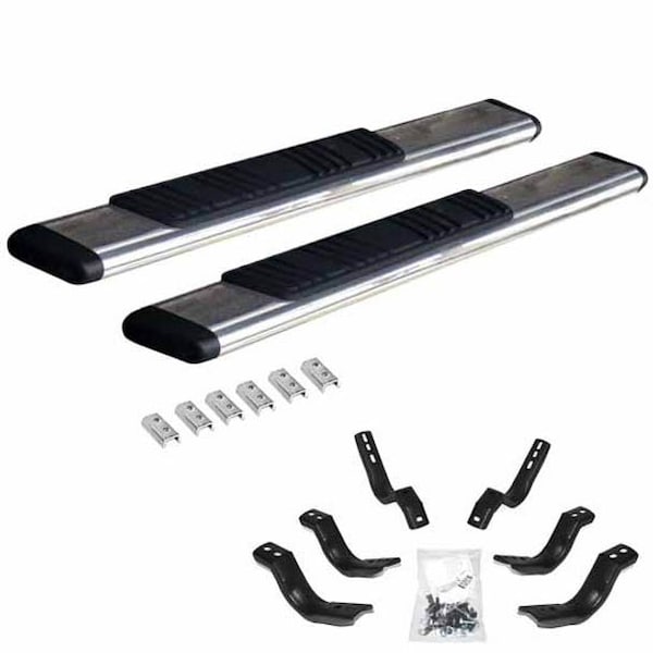 Ilc Replacement For Ford F-150 With A Regular Cab Year 2011 Polished Stainless Steel Side Step Kit WZ-EE0C-E - main