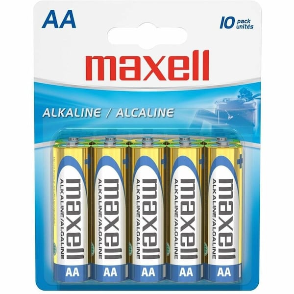 Maxell LR6 10BP AA-Size Battery Pack - Alkaline - 1.5V DC 723410 - main