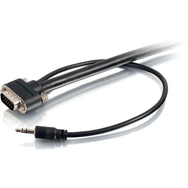 C2G 3ft VGA Video + 3.5mm AUX Stereo Audio Cable - In Wall CMG-Rated - M/M 50224 - main