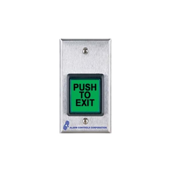 Alarm Controls Push Button, 5 in. H, w/Green Luminaire TS-2-2 - main