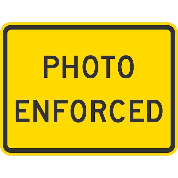 Lyle W16-10AP, Photo Enforced (The Wording), 36x24, Engineer Grade, Yellow G-15850-EG_36x24 - main