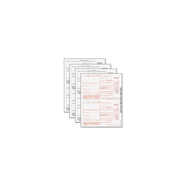 Adams Tax Form, 11" L, 8 1/2" W, 4-Part, 24PK 22973 - main