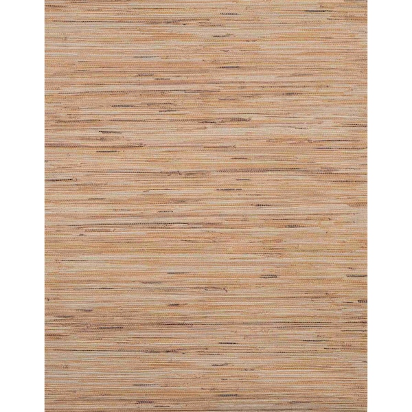 York Wallcoverings Lustrous Grasscloth Brown Wallpaper RN1057LW - main