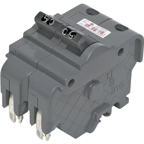 Federal Pacific Circuit Breaker, UBIF Series, 50A, 2 Pole, 120/240V AC, 10kA UBI-F250N - main