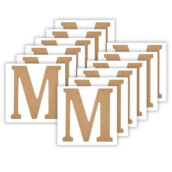Plaid MDF Letter, M, 5 Inch, 12PK 63566 - main