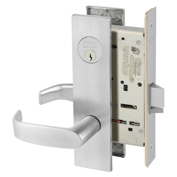 Sargent Grade 1 Storeroom or Closet Mortise Lock, L - Lever, LE1 - Escutcheon, Field Reversible, Convention 8204 LE1L 26D - main