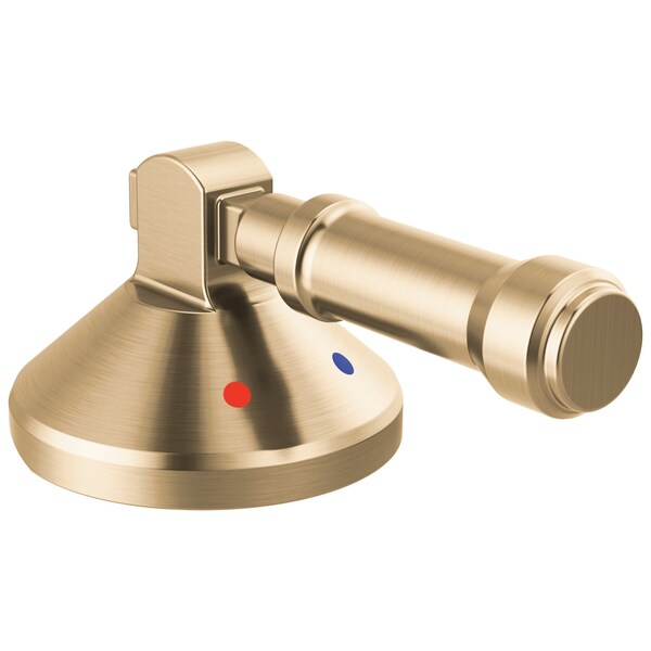 Delta Broderick 3-Hole Roman Tub W/Hand Shower - Handle Kit-Level In Lumicoat Champagne Bronze H576CZ-PR - main