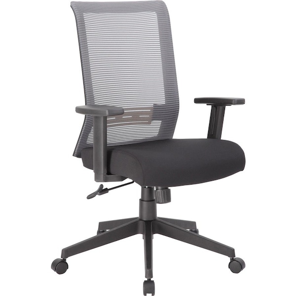 Boss Mesh Task Chair, Adjustable Arms B6566GY-BK - main