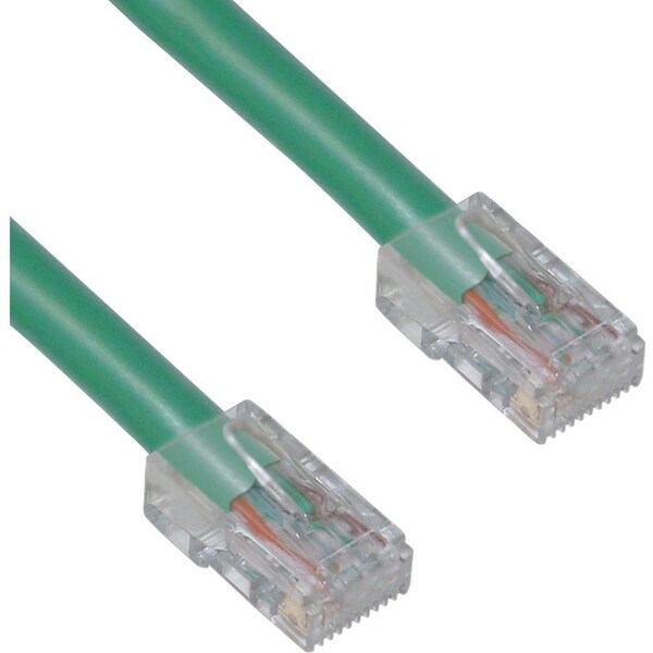 Cable Wholesale 3 ft. Cat5e Green Ethernet Patch Cable - Bootless 10X6-15103 - main
