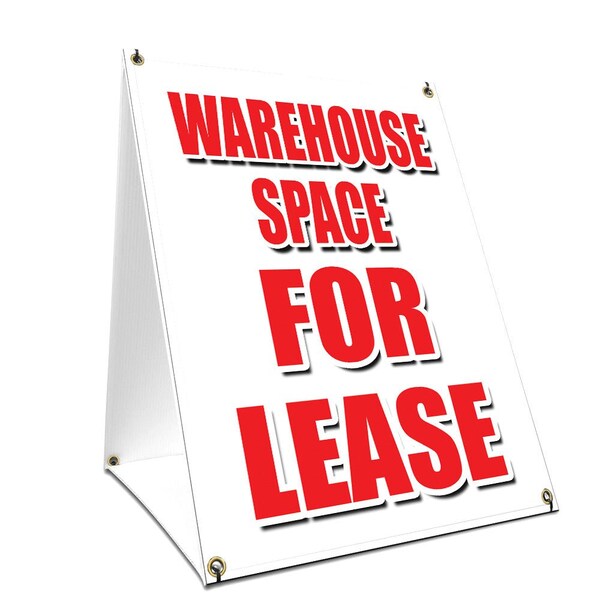 Signmission Warehouse Space For Lease, 36 Inch x 24 Inch A-frame Yard Sign, Plastic Sign SBC-2436-Warehouse Space For Lease - main