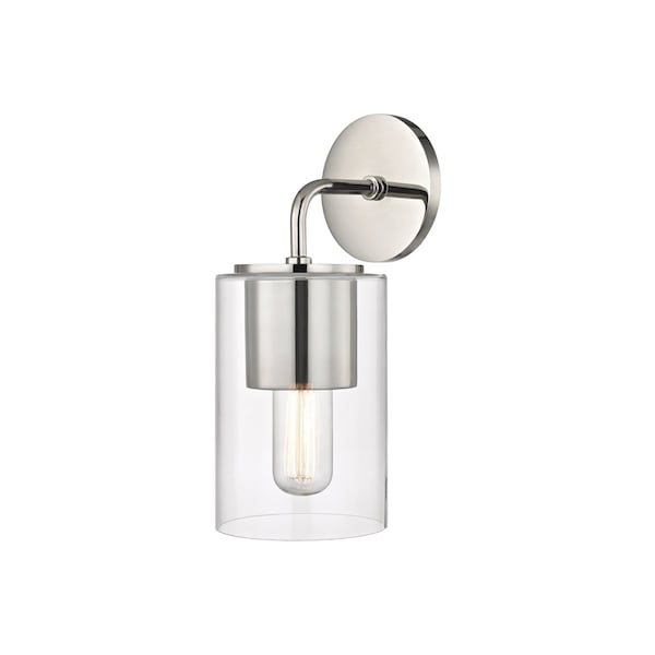 Mitzi Lula 1 Light Wall Sconce 5.25 In. Polished Nickel H135101-PN - main