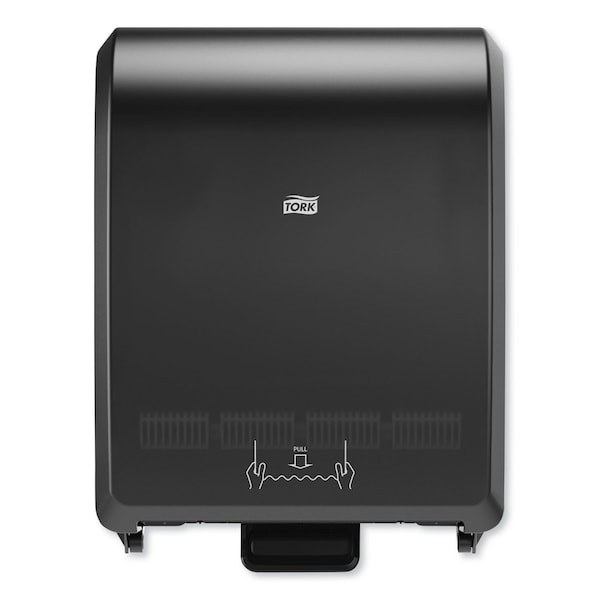 Tork Mechanical Hand Towel Roll Dispenser, H71 System, 12.32 x 9.32 x 15.95, Black 772728 - main