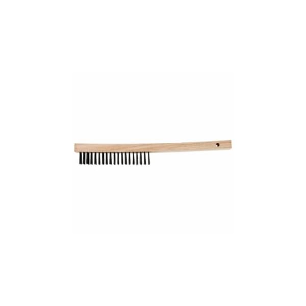 Pferd Economy Line Scratch Brushes, 13 3/4 in, 3 X 19, Carbon Steel, Curved, 12PK 410-85045 - main