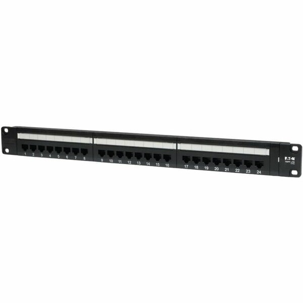Tripp Lite 24-PORT CAT5E CAT5 RACKMOUNT PATCH PANEL 568B 110 PUNCH 1URM N052-024 - main