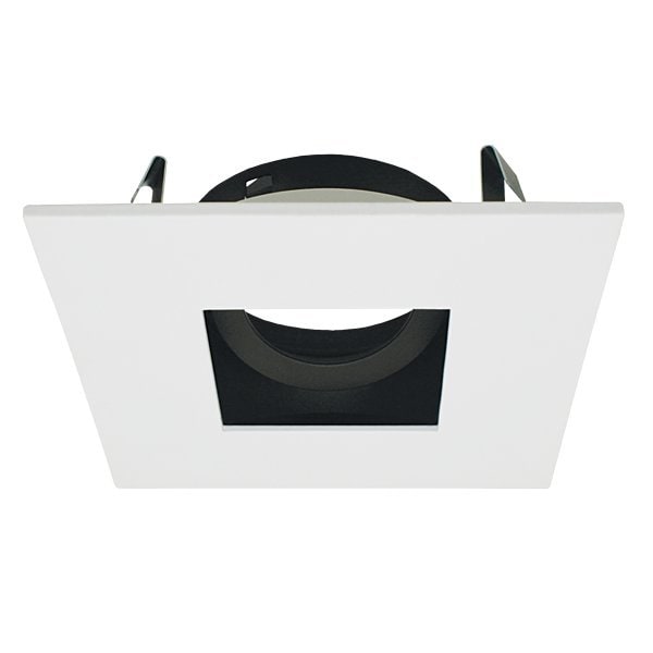 Elco Lighting 6in Round LED Adjustable Baffle, PAR30 Gimbal Insert, 1050lm, Black with White Trim EL33MR27BB - main