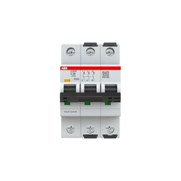 Abb Miniature Circuit Breaker - S300P - 3P - 20 A - C - (AC) 25 kA S303P-C20 - main