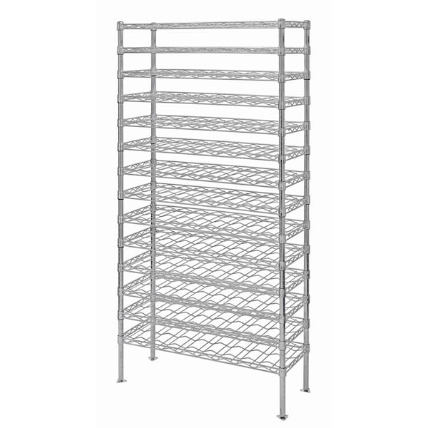Quantum Storage Systems WIRE CRADLE SHELVING UNIT CHROME 14X36X74 WR74-1436WSC - main