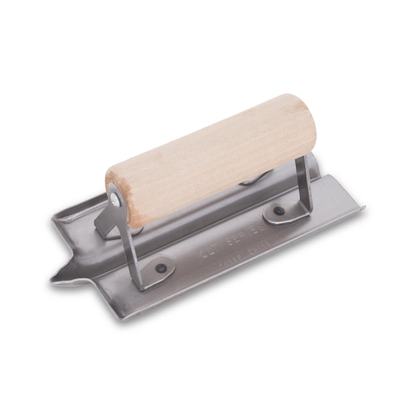 Marshalltown Steel Hand Groover, Concrete Hand Groover, 6 x 3 inch Groover, 1/2 inch Groove Depth CG396 - main
