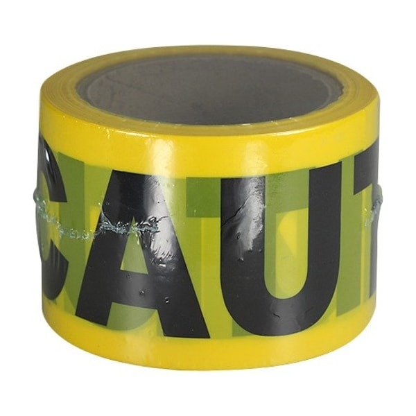 Dottie Barricade Tape, Caution Caution Caution, Yellow, Polyethylene BT5X3 - main