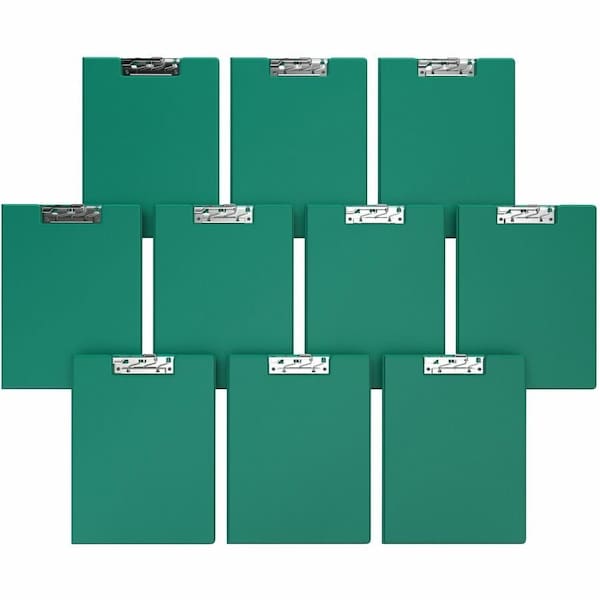 Davis Group Essential Clipboard, Lever Clip-Green, PK10 4511-04-10 - main
