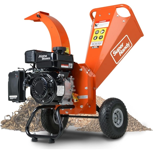 Superhandy Mini Wood Chipper Shredder Mulcher, 7HP 3" max diameter GUO035 - main