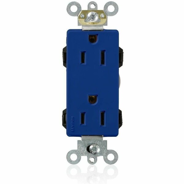 Leviton Commercial Grade Decora Receptacle, 15 Amp, 125 Volt M1626-B - main