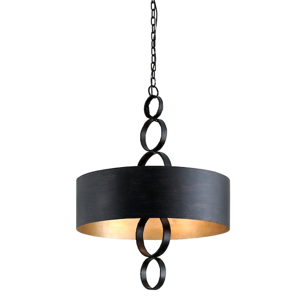 Troy Lighting Rivington 6 Light Chandelier 26 In. Charred Copper F7235-CH - main