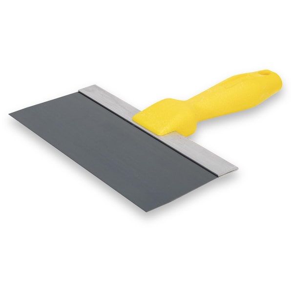 Wal-Board Tools Yellow Plastic Handle Taping Knife, Blue Steel Drywall Knife, 10 inch Drywall Taping Knife 021-020 - main