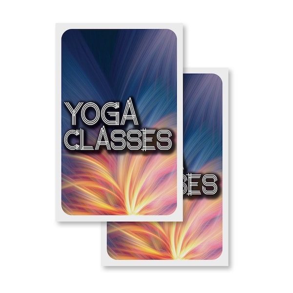 Signmission Yoga Classes, Vinyl Decals Only 24 Inch x 36 Inch, Vinyl Decal, 2PK DSB-2436-2PACK-30441 - main
