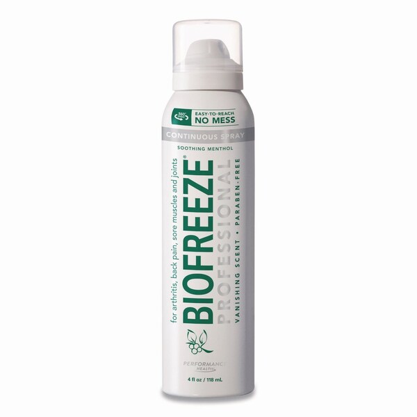 Biofreeze Professional Colorless Topical Analgesic Pain Reliever Spray, 4 oz Spray Bottle 13422 - main