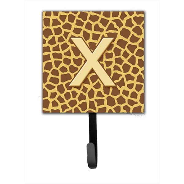 Carolines Treasures Letter x Initial Monogram - Giraffe Leash Holder Or Key Hook CJ1025-XSH4 - main