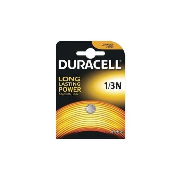 Duracell Photo DL CR1/3N 2L76 3V Lithium Battery Replaces 1/3N, DL1/3N, DL1/3NB DL1/3N - main