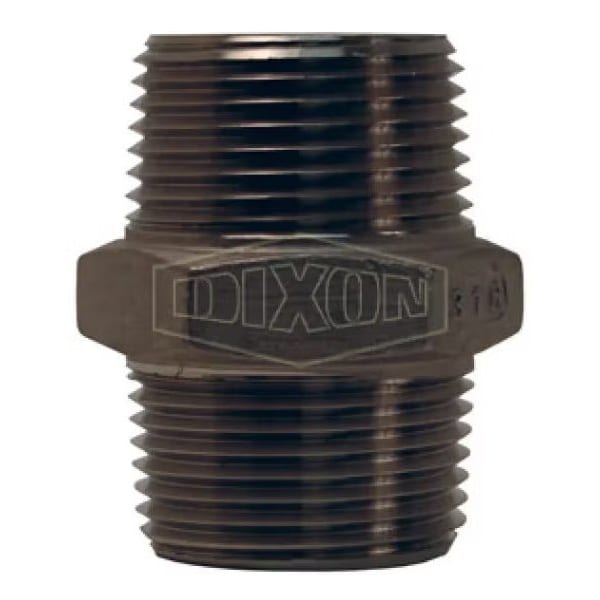 Dixon Straight Hex Pipe Nipple, 1 in MNPT, 316 SSss Steel HN100SS - main
