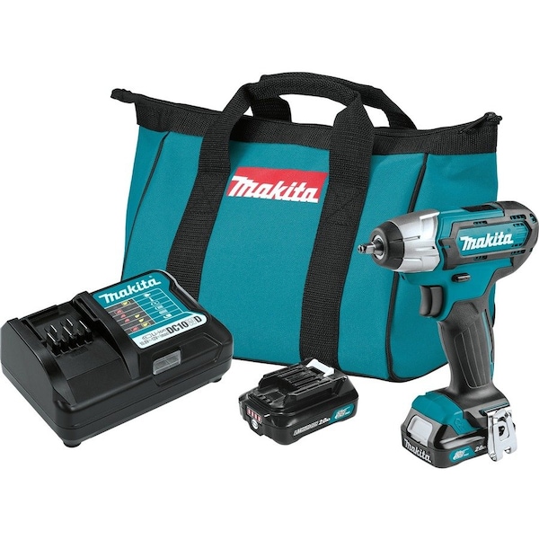 Makita 12V max CXT 1/4" Impact Wrench Kit (2.0Ah) WT04R1 - main
