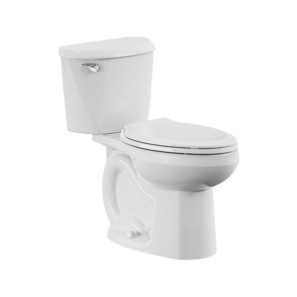 American Standard Complete Toilet, Elongated Bowl, 1.6 gpf Flush, 12 in Rough-In, 16-1/2 in H Rim, White 736AA001.020 - main