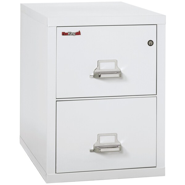 Fireking 2 Drawer, 1 Hr Fire & Impact Rated, Vertical, 31" depth Legal Arctic White 2-2131-CAW - main