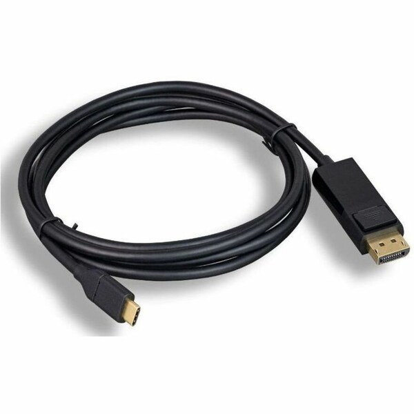 Axiom 6FT USB 3.1 TYPE-C TO DISPLAYPORT 4K@60HZ CABLE MALE/MALE BLACK USBCMDPM06FT-AX - main