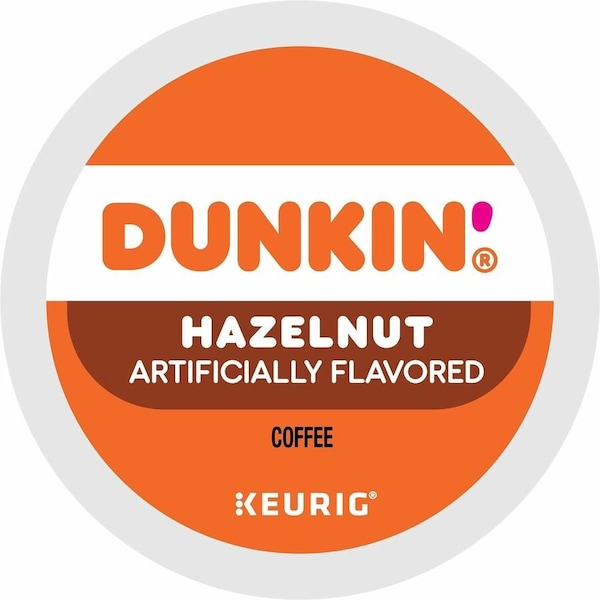 Dunkin K-Cup Hazelnut Coffee, Compatible with Keurig Brewer, Medium, K-Cup, Hazelnut, 4PK 5000363273 - main