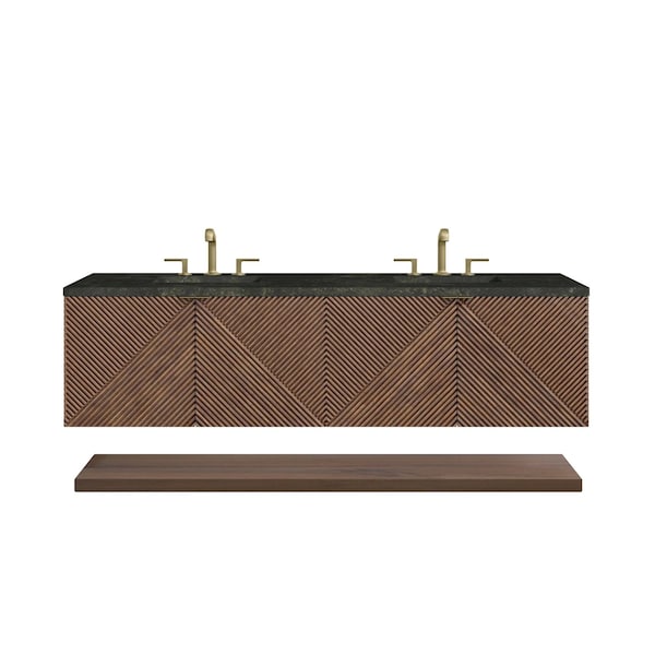 James Martin Vanities Marcello 72" Double Vanity, Chestnut, w/ 3 CM Phantome Eclos Top D200-V72-CSN-3PHT - main