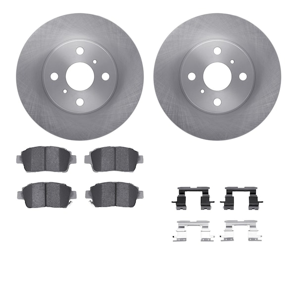 Dynamic Friction Co DFC Brake Rotor with 5000 Brake Pads and Hardware Kit 6512-76426 - main