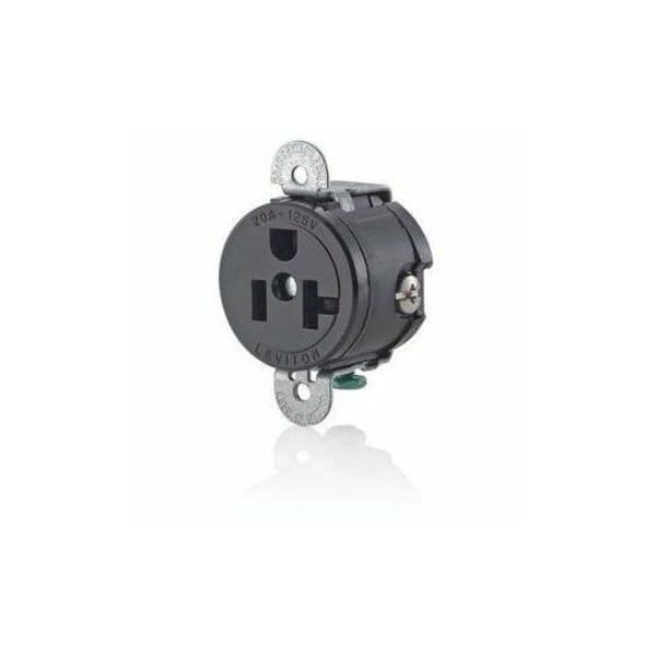 Leviton Commercial Grade Single Receptacle, 20 Amp, 125 Volt 5558-SS - main