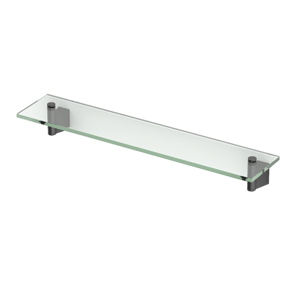 Gatco Bleu Glass Vanity Shelf, Matte Black 4716MX - main