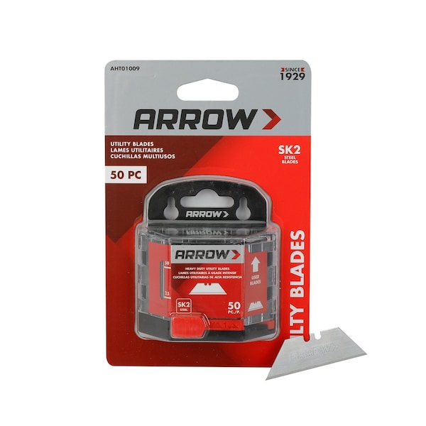 Arrow Fastener Utility Blades (Normal SK2), 50PK AHT01009 - main