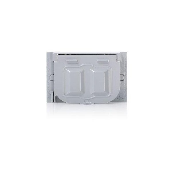 Leviton One-Gang Weatherproof Cover WM1H-GY - main