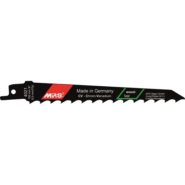 Mps CV 5.9-in 3 TPI wood cutting recip blade, 5PK 4021-5 - main