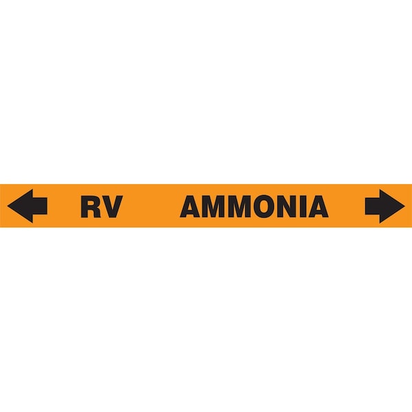 Accuform IIAR SELFSTICK AMMONIA PIPE MARKER RAK119T - main
