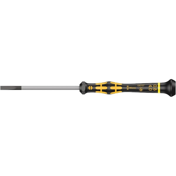 Wera 1578 A ESD Kraftform Micro screwdriver for slotted screws, 0.16 x 0.8 x 40 mm 5030099001 - main