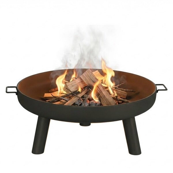Pure Garden Outdoor Wood Burning Fire Pit, Black 50-LG1200 - main