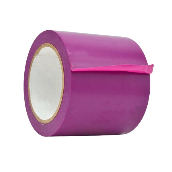 Wod Tape PVC, Purple, 4 inch (96mm) W., 6 mil Thickness, 12 PK WOD VTC606-04000-12-60-PUR - main